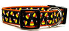 Halloween Candy Corn dog collar handmade adjustable 1" or 5/8" wide or leash Petcollarshandmade