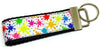 Splatter Paint Key Fob Wristlet Keychain 1 1/4"wide Zipper pull Camera strap Petcollarshandmade - Furrypetbeds