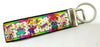 Rugrats Key Fob Wristlet Keychain 1"wide Zipper pull Camera strap handmade - Furrypetbeds