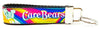 Care Bears Key Fob Wristlet Keychain 1" wide Zipper pull Camera strap - Furrypetbeds