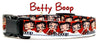 Betty Boop dog collar handmade adjustable buckle collar 1" or 5/8"wide or leash - Furrypetbeds
