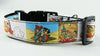 Flintstones dog collar handmade adjustable buckle collar 1" wide or leash fabric - Furrypetbeds