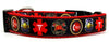 Rescue 911 Police dog collar handmade adjustable buckle collar 1" wide or leash - Furrypetbeds