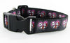 Horror dog collar handmade adjustable buckle collar 1" or 5/8" wide or leash Petcollarshandmade