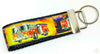 Fireman Key Fob Wristlet Keychain 1"wide Zipper pull Camera strap handmade - Furrypetbeds