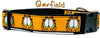 Garfield dog collar handmade adjustable buckle collar 1" wide or leash movie Petcollarshandmade