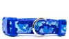 Blue Camo dog collar handmade adjustable buckle 1"or 5/8" wide or leash hunting Petcollarshandmade