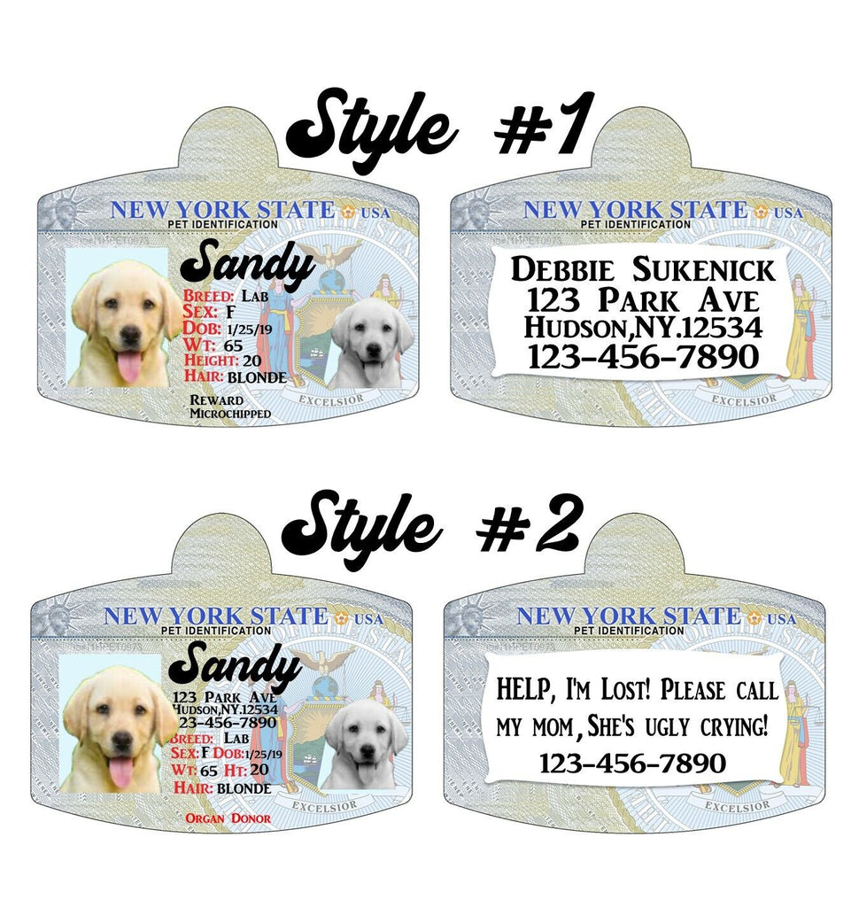 State license dog sales tag