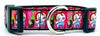 Chucky dog collar handmade adjustable buckle 1" wide or leash Horror pink Petcollarshandmade