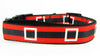 Christmas dog collar Santas belt handmade adjustable buckle collar 1"wide - Furrypetbeds