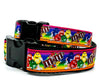 M & M's dog collar handmade adjustable buckle collar 5/8" wide or leash - Furrypetbeds