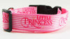 Princess Dog collar handmade adjustable buckle collar 1" wide or leash Pink $12 - Furrypetbeds