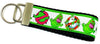 Ghostbusters Key Fob Wristlet Keychain 1 1/4"wide Zipper pull Camera strap - Furrypetbeds