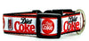 Diet Coke dog collar handmade adjustable buckle collar 1"or 5/8" wide or leash Petcollarshandmade