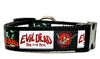Evil Dead dog collar adjustable buckle 1" or 5/8" wide or leash horror movie Petcollarshandmade
