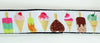 Ice Cream dog collar handmade adjustable buckle collar 1"wide or leash - Furrypetbeds