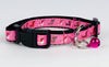 Dachshunds cat or small dog collar 1/2" wide adjustable handmade bell or leash Petcollarshandmade