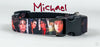 Michael dog collar handmade adjustable buckle collar 5/8" wide or leash fabric - Furrypetbeds