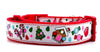Christmas Candy dog collar handmade adjustable buckle 1" wide or leash Petcollarshandmade