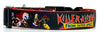 Killer Klowns dog collar handmade adjustable buckle collar 1" wide or leash - Furrypetbeds