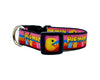 Pacman dog collar handmade adjustable buckle 1"or 5/8"wide or leash Game Pink Petcollarshandmade