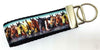 Horses Key Fob Wristlet Keychain 1 1/4"wide Zipper pull Camera strap - Furrypetbeds