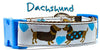 Dachshund dog collar handmade adjustable buckle collar 1" wide or leash Boy blue - Furrypetbeds