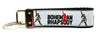 Queen Freddie Mercury Key Fob Wristlet Keychain 1"wide Zipper pull Camera strap - Furrypetbeds