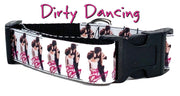 Dirty dancing dog collar Handmade adjustable buckle collar 1" wide or leash