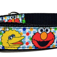 Cartoon characters dog collar handmade adjustable buckle collar 1" wide or leash Petcollarshandmade