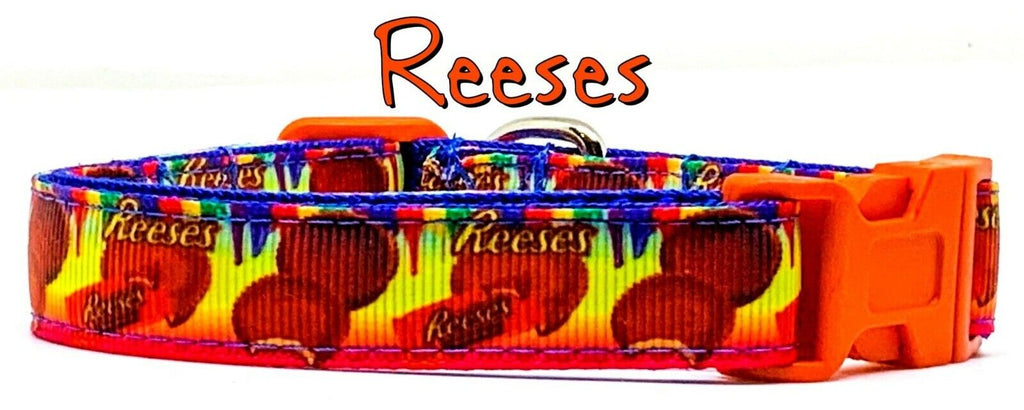 Reese's dog collar handmade adjustable buckle collar 5/8" wide or leash fabric