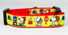 Easter Snoopy collar handmade adjustable buckle collar 1" wide or leash Petcollarshandmade