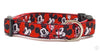 Mickey Mouse dog collar handmade adjustable buckle collar 5/8"wide or leash Petcollarshandmade