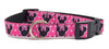 Minnie mouse Dog collar handmade adjustable buckle collar 5/8"wide or leash Petcollarshandmade