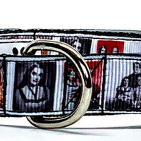 The Munsters dog collar handmade adjustable buckle 5/8" wide or leash TV show
