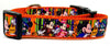 Mickey Halloween dog collar handmade adjustable buckle collar 1" wide or leash Petcollarshandmade