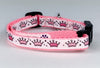 Princess cat or small dog collar 1/2" wide adjustable handmade bell or leash