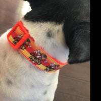 Dunkin Donuts dog collar handmade adjustable buckle collar 1" wide or leash Petcollarshandmade