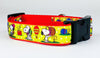 Easter Snoopy collar handmade adjustable buckle collar 1" wide or leash Petcollarshandmade