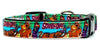 Cartoon dog collar handmade adjustable buckle collar 5/8"wide or leash Petcollarshandmade