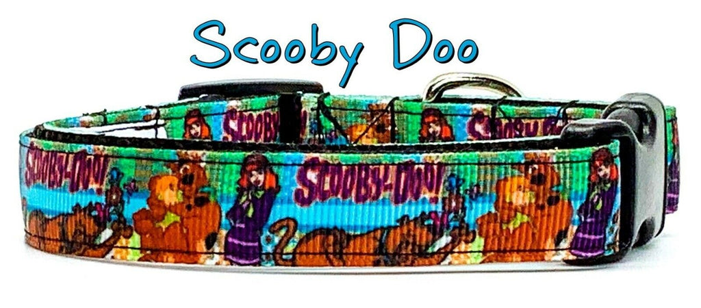 Cartoon dog collar handmade adjustable buckle collar 5/8"wide or leash Petcollarshandmade