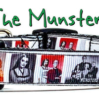 The Munsters dog collar handmade adjustable buckle 5/8" wide or leash TV show