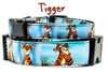 Tigger Dog collar Winnie The Pooh handmade adjustable buckle 5/8" wide or leash Petcollarshandmade