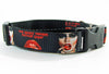 Rocky Horror Show dog collar handmade adjustable buckle collar 1" wide or leash