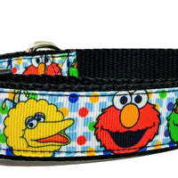 Cartoon characters dog collar handmade adjustable buckle collar 1" wide or leash Petcollarshandmade