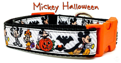 Mickey Halloween dog collar handmade adjustable buckle collar 1