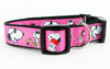 Cartoon dog collar handmade  adjustable buckle collar 1"  wide or leash Petcollarshandmade