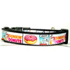 Dunkin Donuts/ Snoopy dog collar handmade adjustable buckle 1"or 5/8" wide Petcollarshandmade