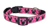 Minnie mouse Dog collar handmade adjustable buckle collar 5/8"wide or leash Petcollarshandmade