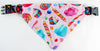 Candy Dog Bandana, Over the Collar dog bandana, Dog collar bandana, puppy